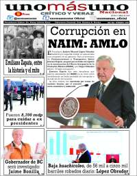 Portada de unomásuno (M&eacute;xico)