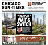 Portada de Chicago Sun-Times (USA)