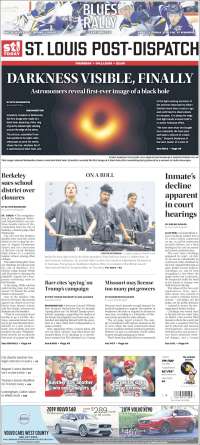 Portada de St. Louis Post-Dispatch (USA)