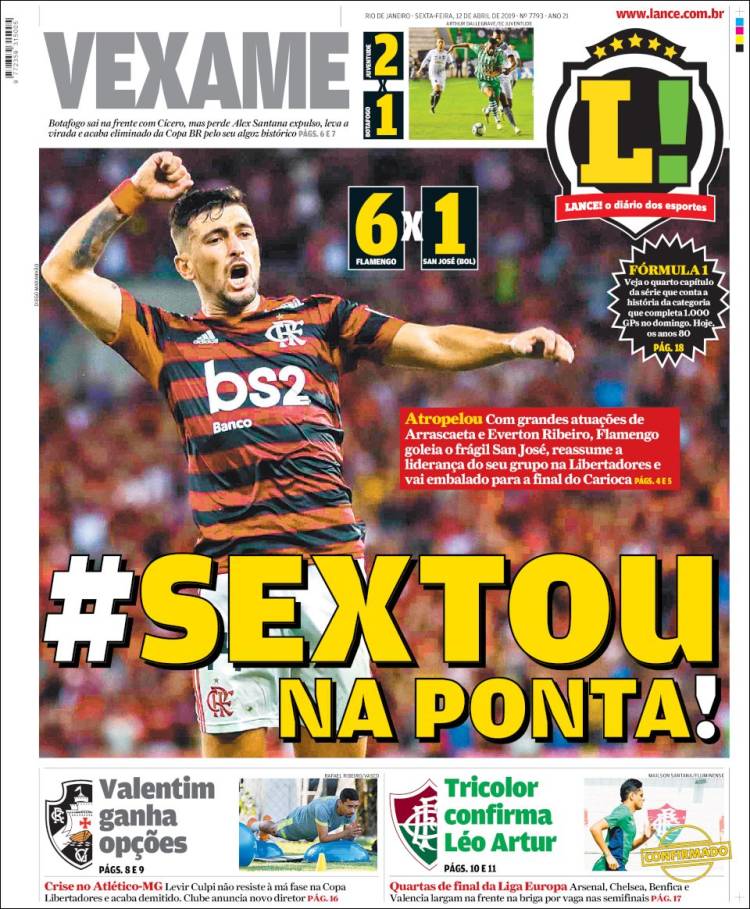 Portada de Lance! (Brasil)