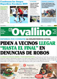 Portada de El Ovallino (Chile)