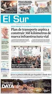 Portada de El Sur (Chile)