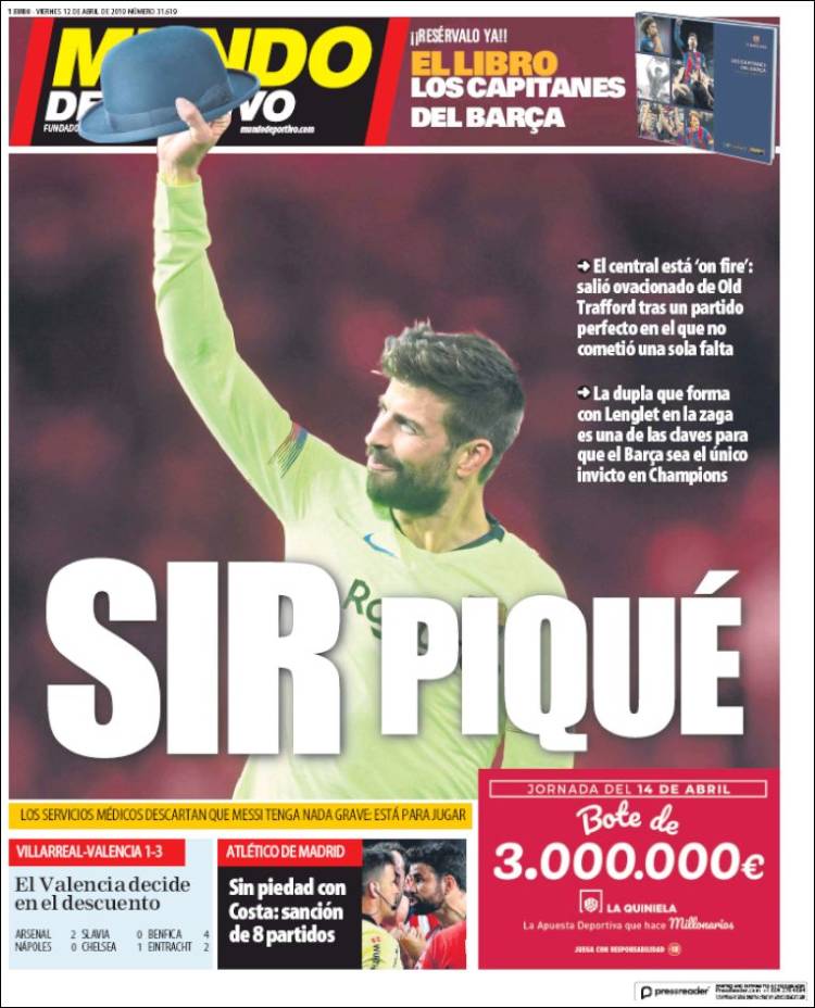 Portada de El Mundo Deportivo (Espa&ntilde;a)