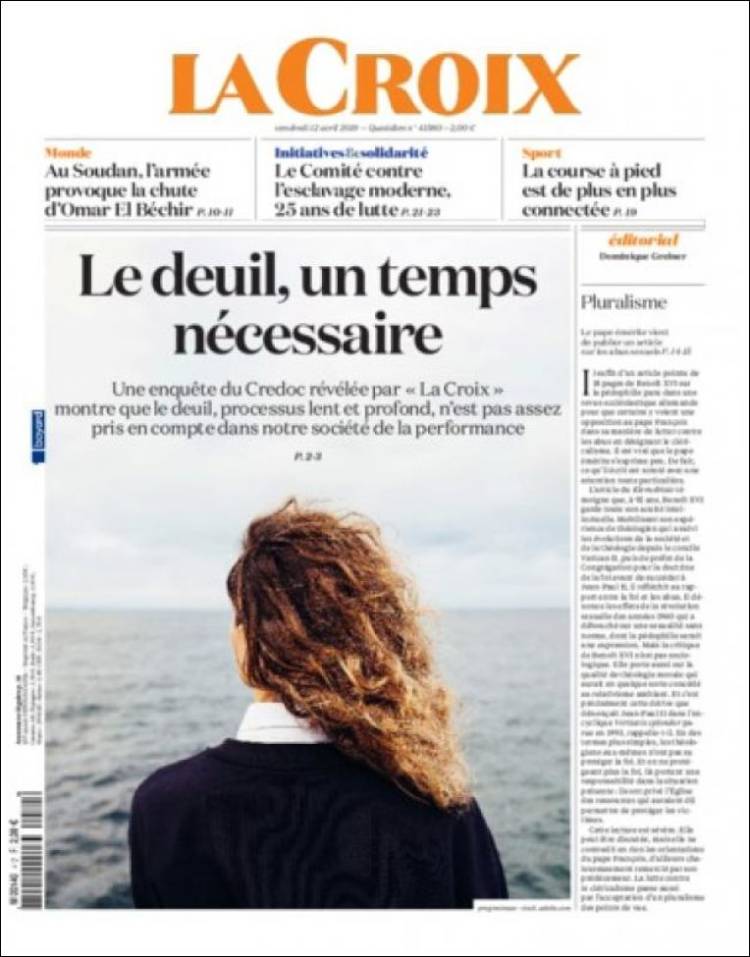 Portada de La Croix (Francia)