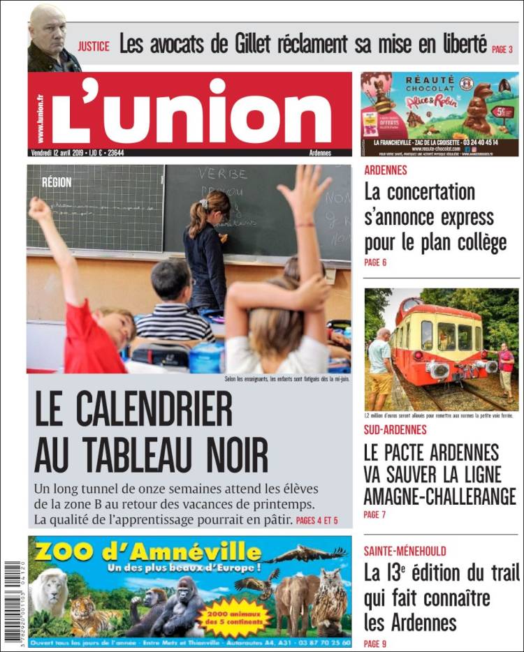 Portada de L'Union (Francia)