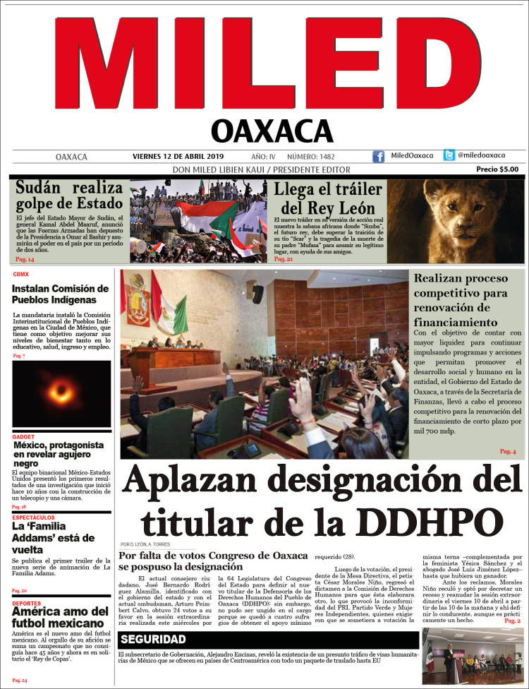 Portada de Miled - Oaxaca (M&eacute;xico)