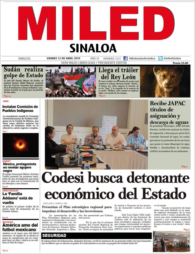 Portada de Miled - Sinaloa (M&eacute;xico)