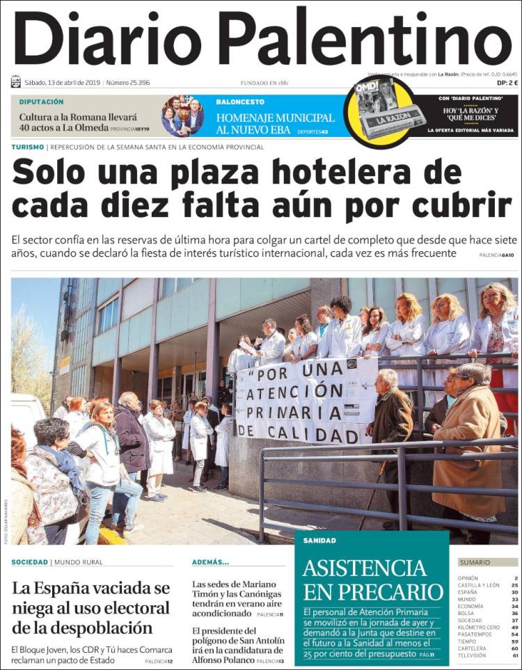 Portada de Diario Palentino (Espa&ntilde;a)