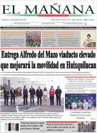 Portada de El Mañana de Toluca (México)