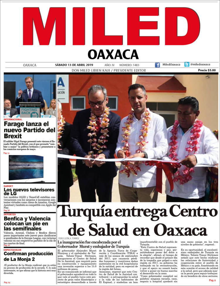 Portada de Miled - Oaxaca (México)