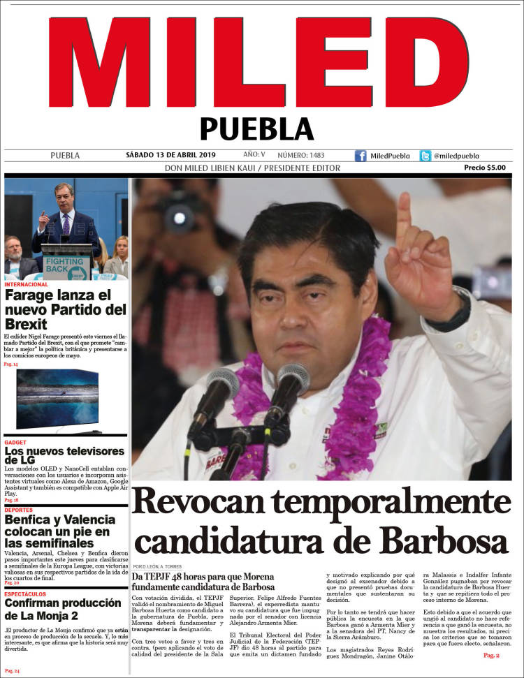 Portada de Miled - Puebla (Mexico)