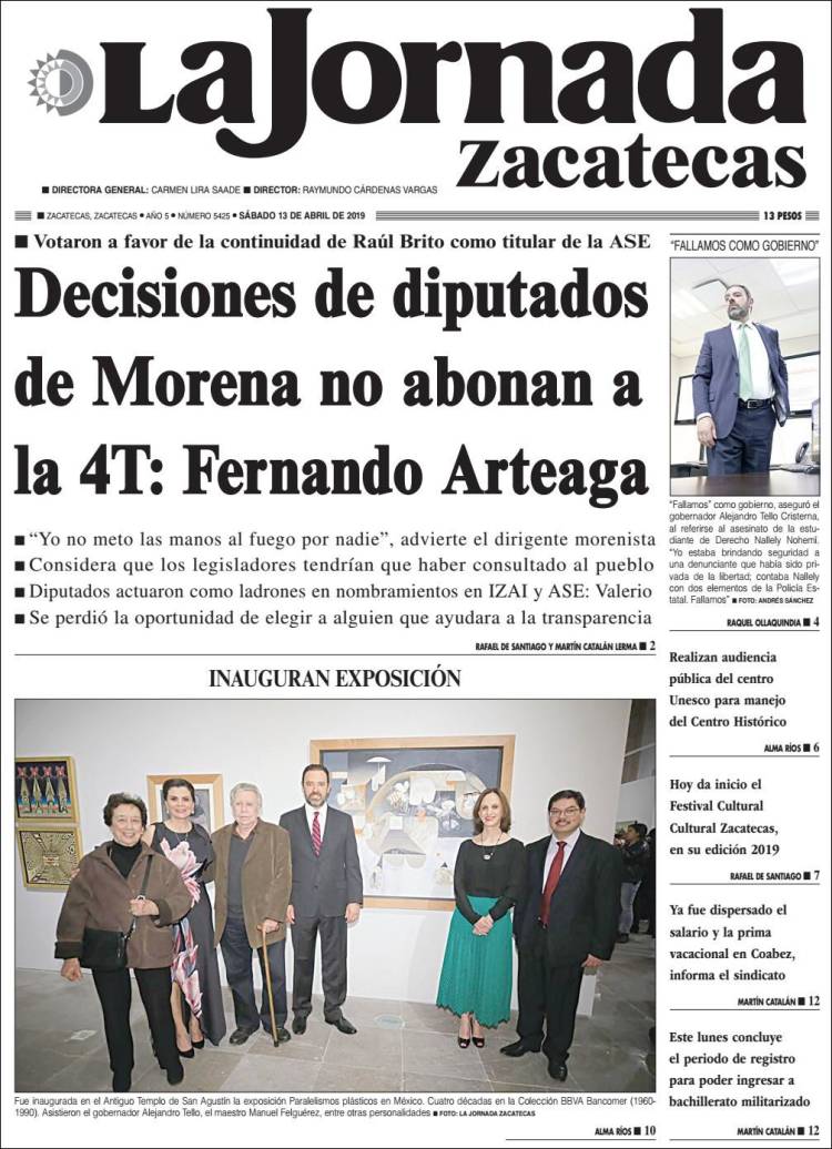 Portada de Jornada de Zacatecas (Mexico)