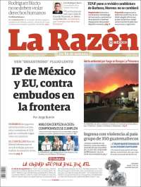 Portada de La Razón (Mexico)