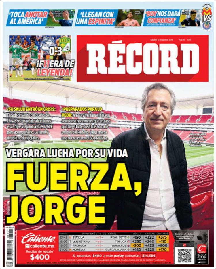 Portada de Record (México)