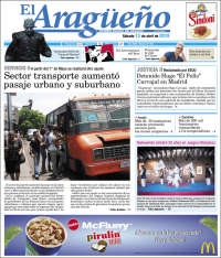 Portada de El Aragüeño (Venezuela)