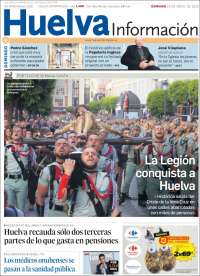 Portada de Huelva Información (España)