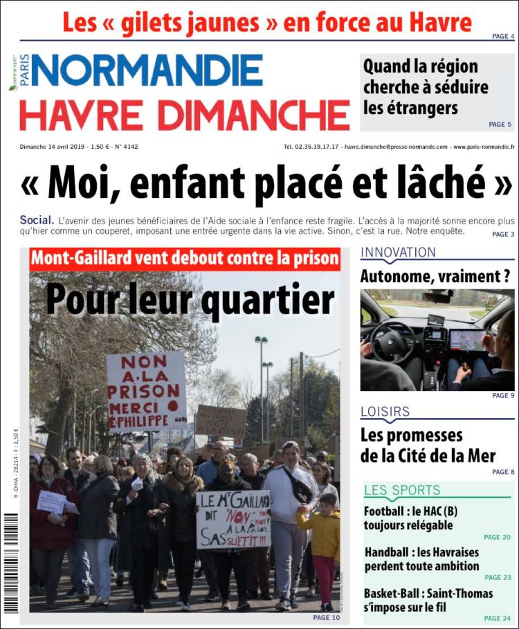 Portada de Le Havre Libre (Francia)