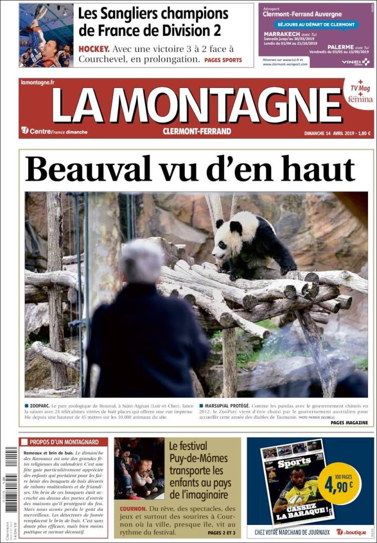 Portada de La Montagne (Francia)