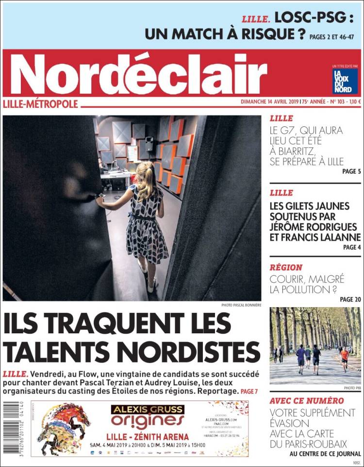 Portada de Nord Éclair (Francia)