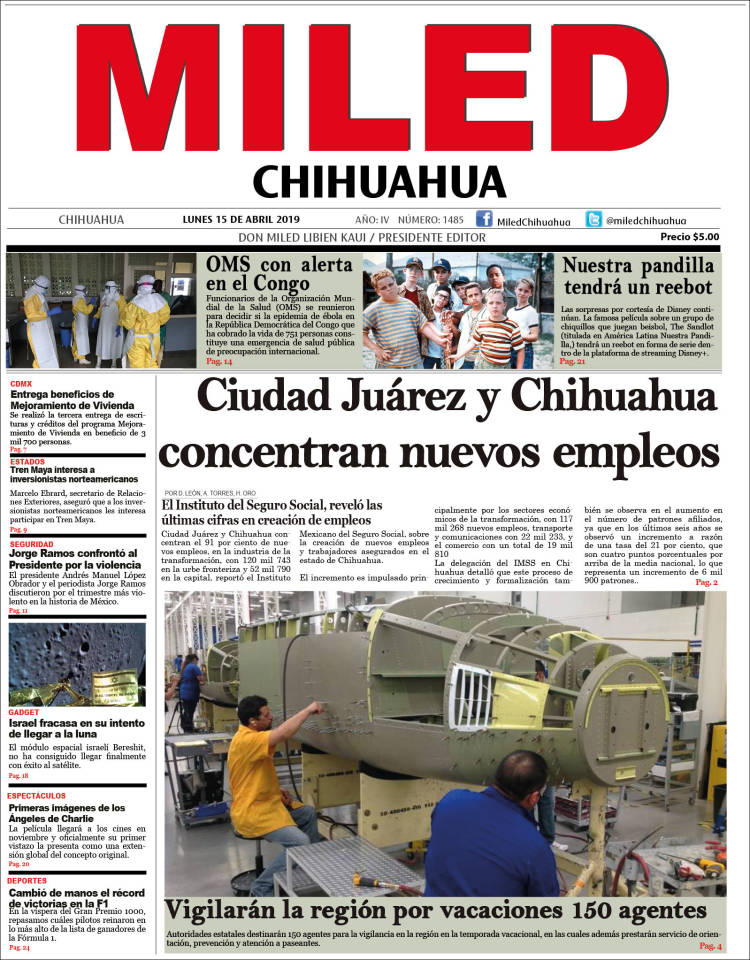 Portada de Miled - Chihuahua (México)