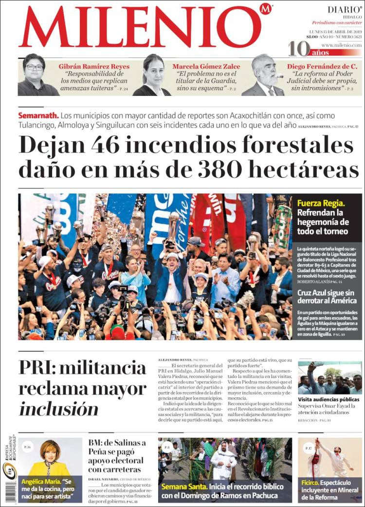 Portada de Milenio de Hidalgo (México)