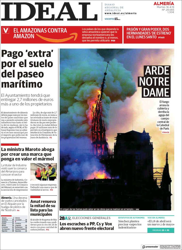 Portada de Ideal Almeria (Espa&ntilde;a)