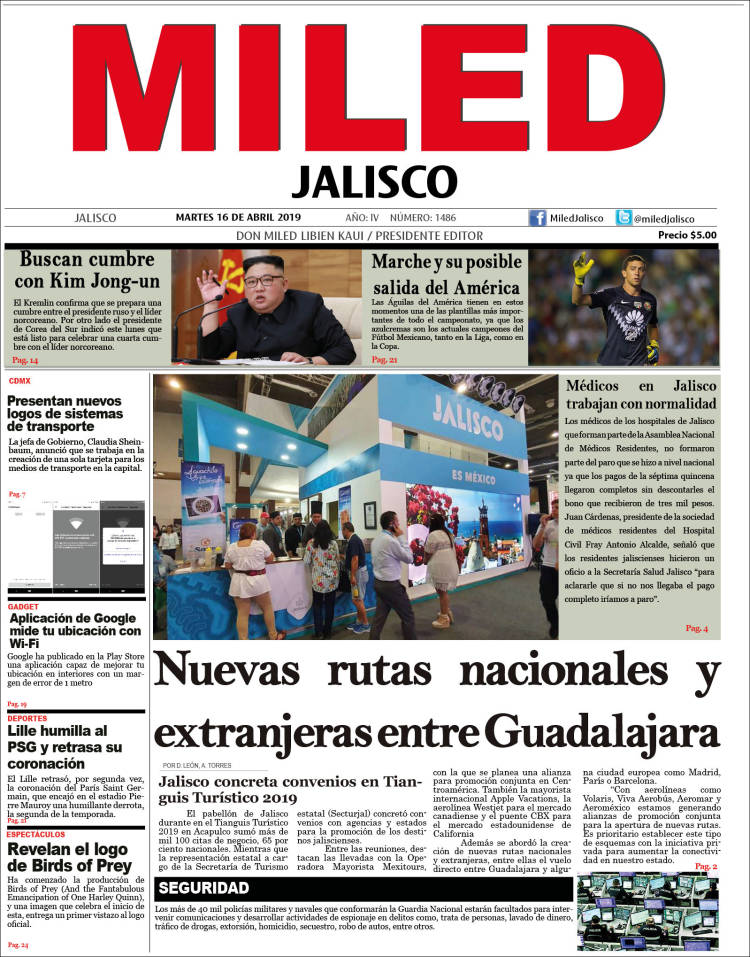 Portada de Miled - Jalisco (M&eacute;xico)