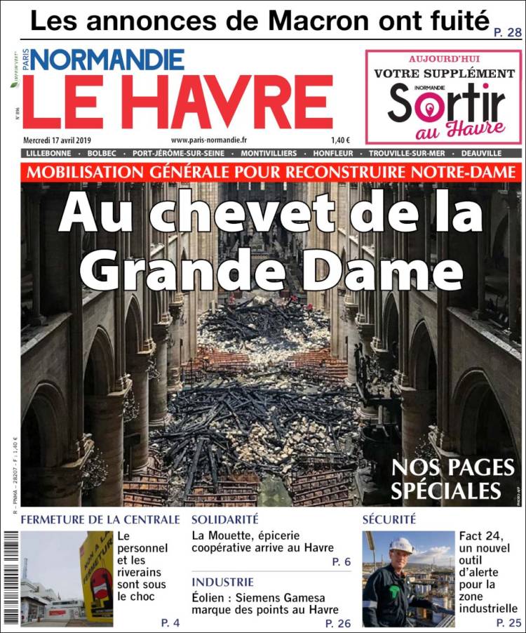 Portada de Le Havre Libre (Francia)