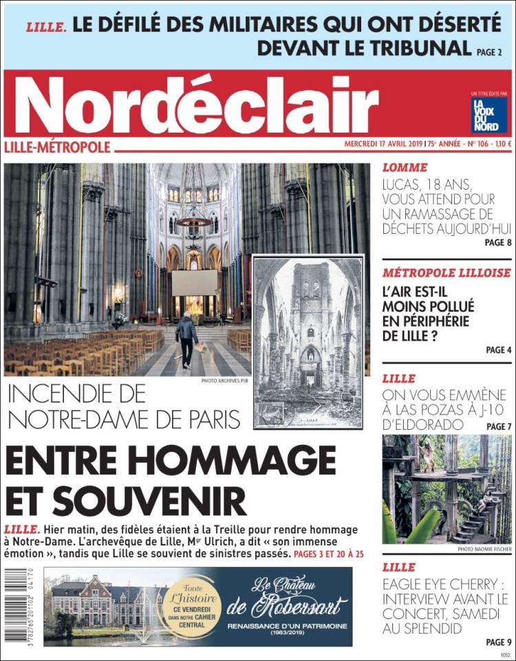 Portada de Nord Éclair (Francia)