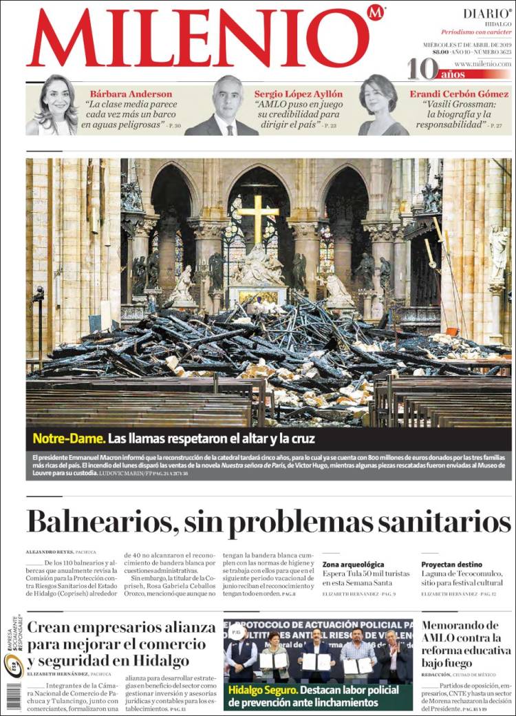 Portada de Milenio de Hidalgo (M&eacute;xico)