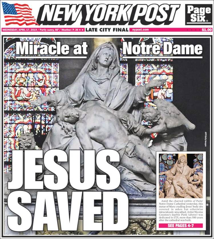 Portada de New York Post (USA)