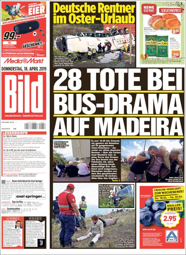 Portada de Bild (Alemania)