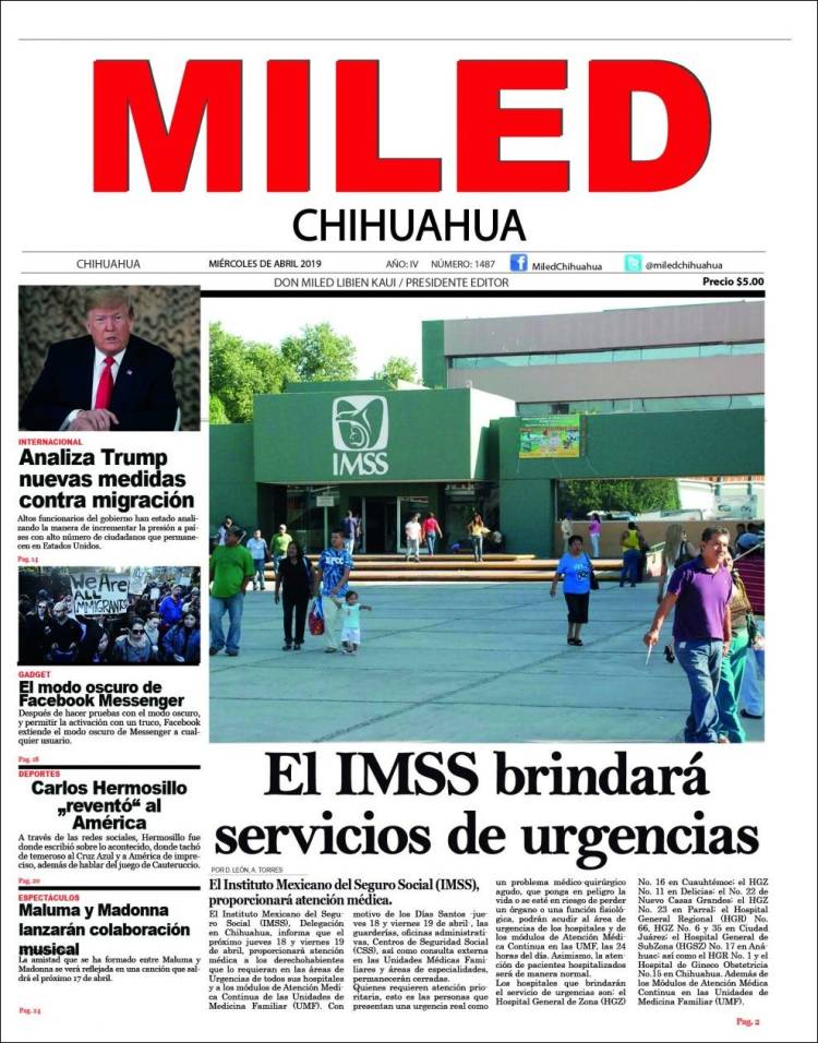 Portada de Miled - Chihuahua (M&eacute;xico)