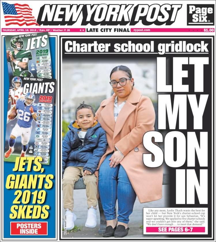 Portada de New York Post (USA)