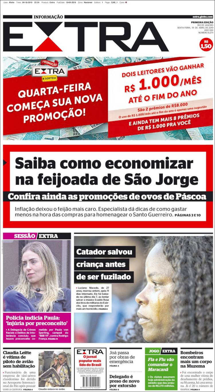 Portada de Extra (Brasil)