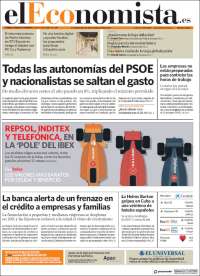 Portada de El Economista (España)