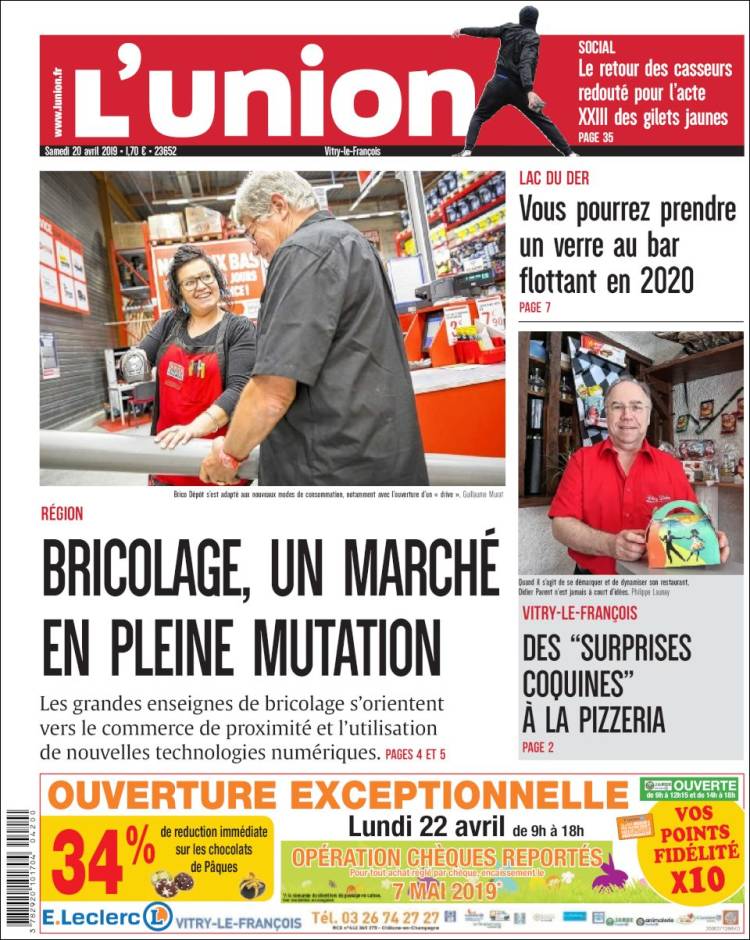 Portada de L'Union (Francia)