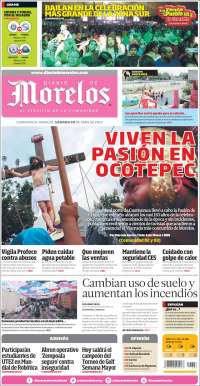 Portada de Diario de Morelos (México)