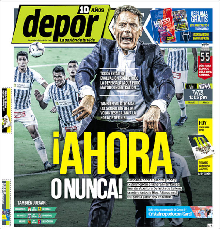 Portada de Depor (Perú)