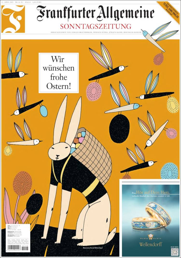 Portada de Frankfurter Allgemeine (Alemania)