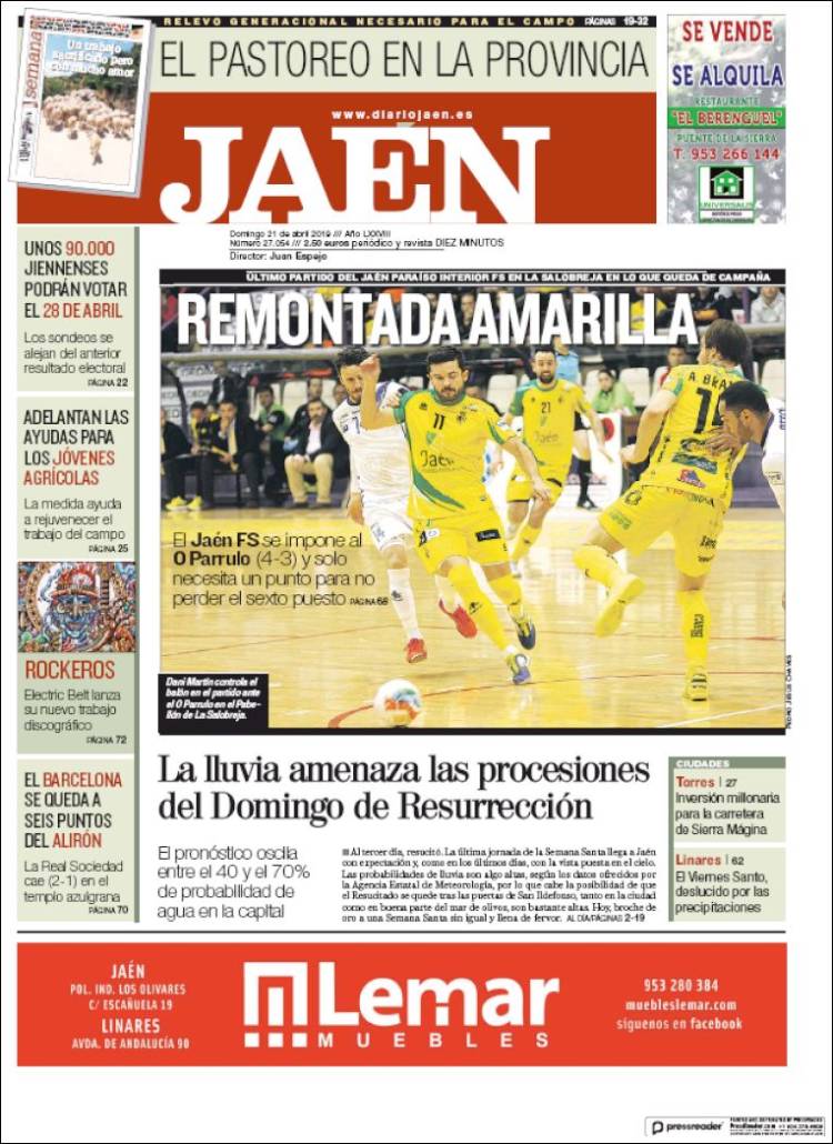 Portada de Diario Jaén (Espa&ntilde;a)