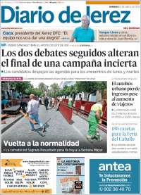 Portada de Diario de Jerez (Espa&ntilde;a)