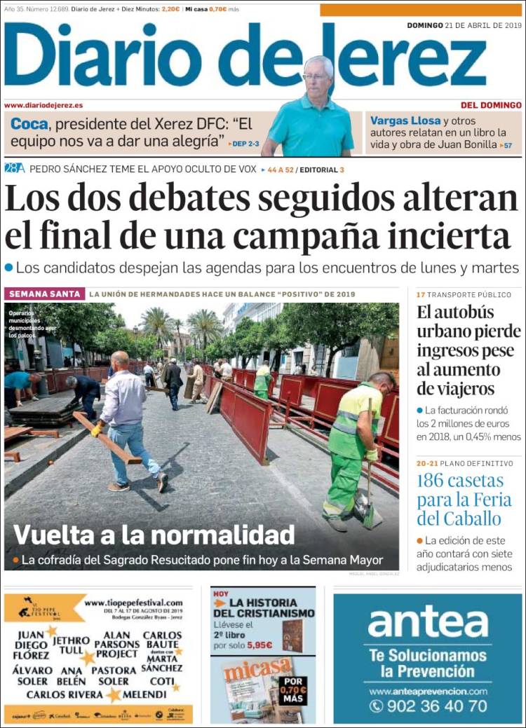 Portada de Diario de Jerez (Espa&ntilde;a)