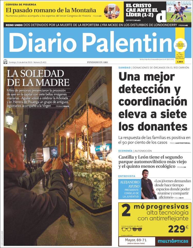Portada de Diario Palentino (Espa&ntilde;a)