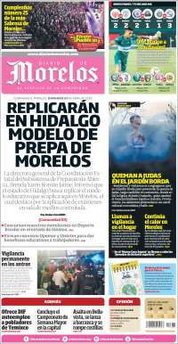 Portada de Diario de Morelos (México)