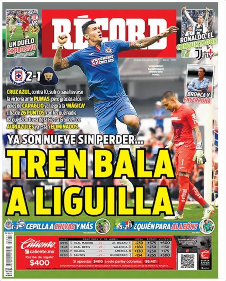 Portada de Record (México)