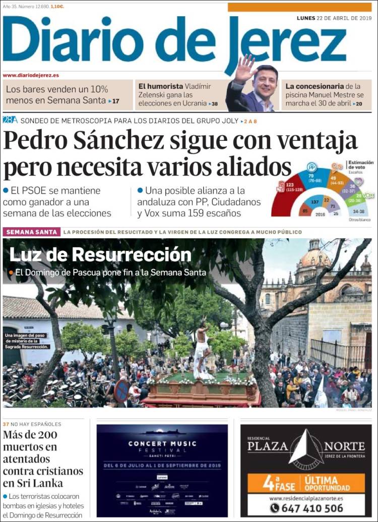 Portada de Diario de Jerez (Espa&ntilde;a)