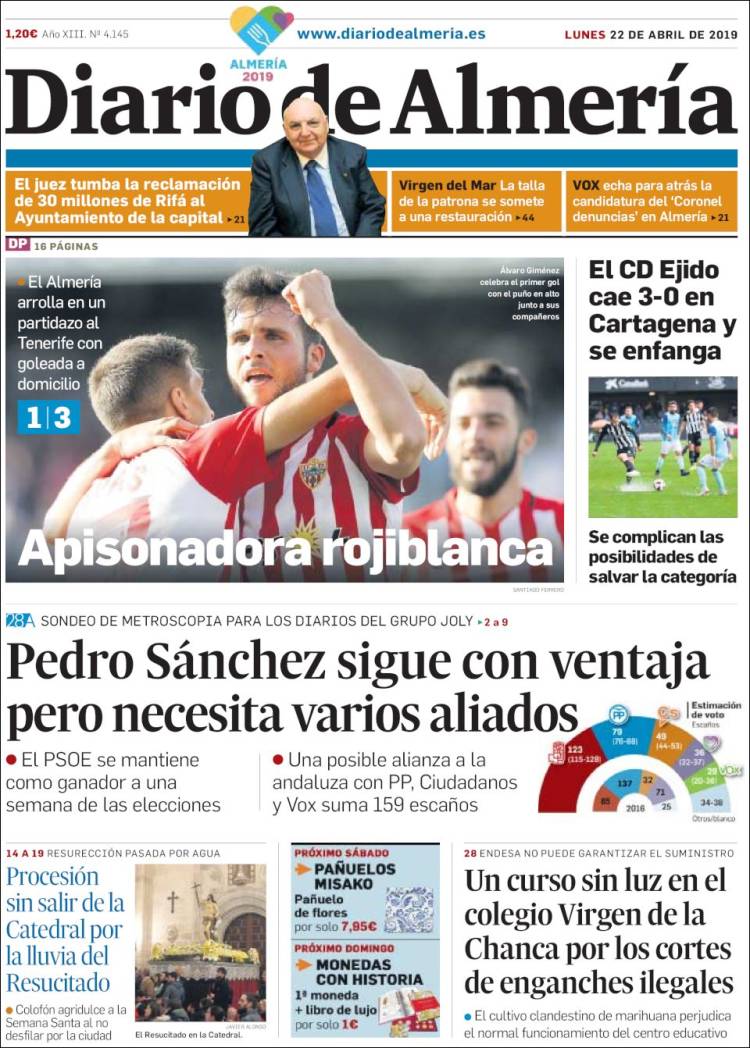Portada de Diario de Almería (Espa&ntilde;a)