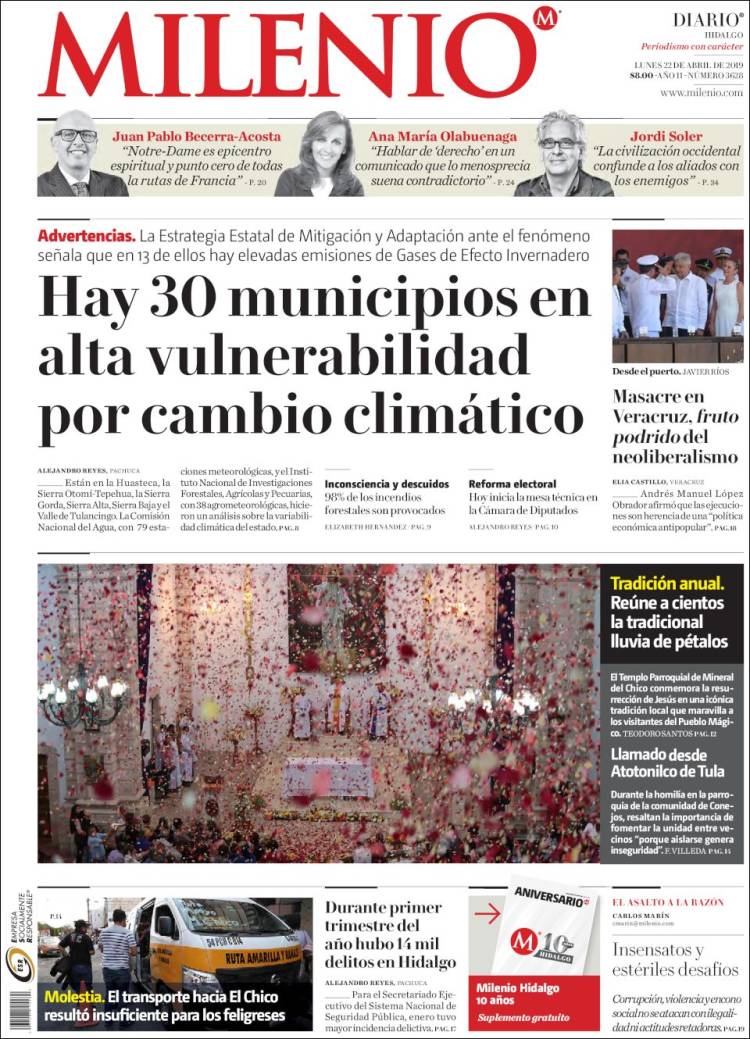 Portada de Milenio de Hidalgo (Mexico)