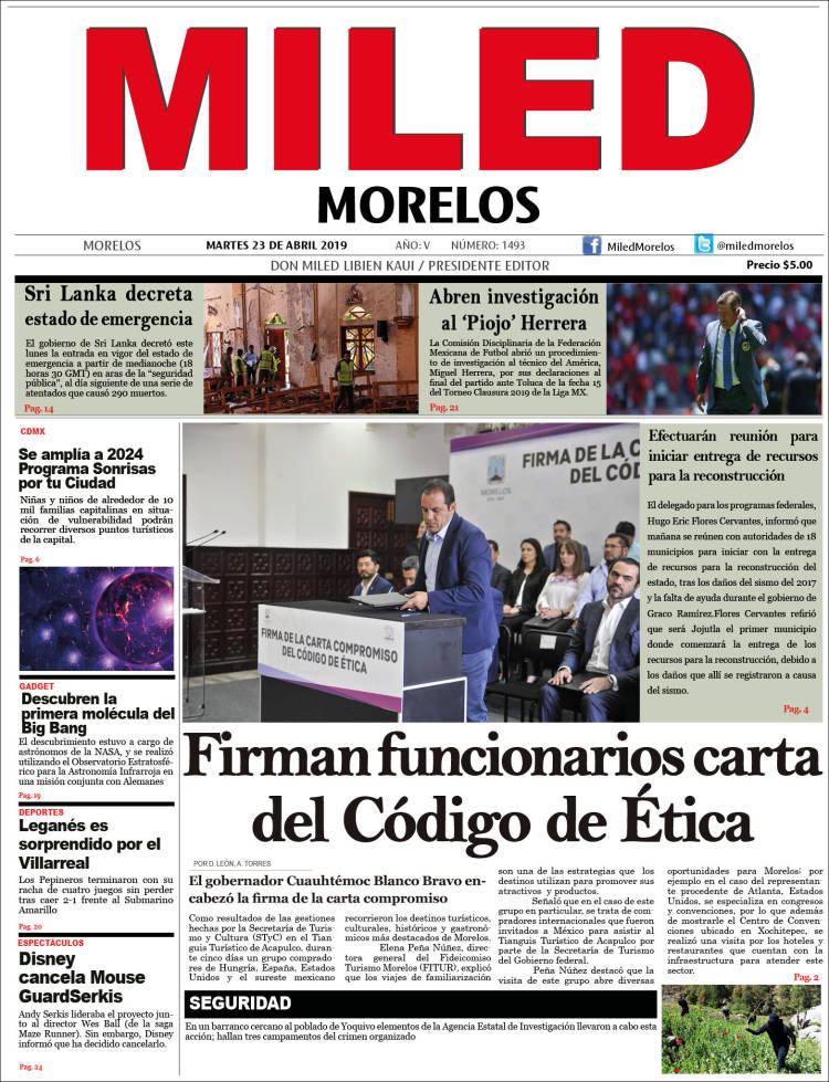 Portada de Miled - Morelos (M&eacute;xico)